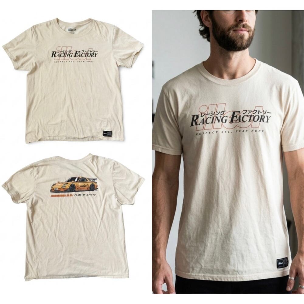 Illest Racing Factory Mazda RX-7 JDM Graphic Tee Cream Large